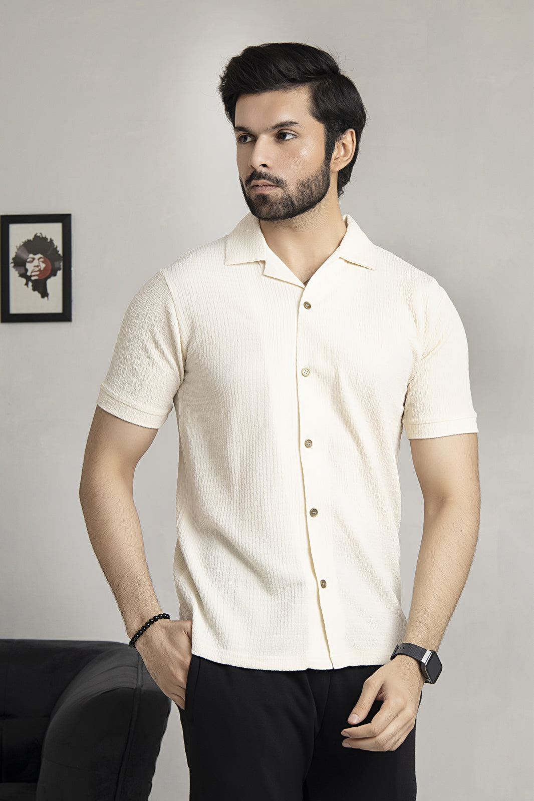 Off-White Crinkle Cuban