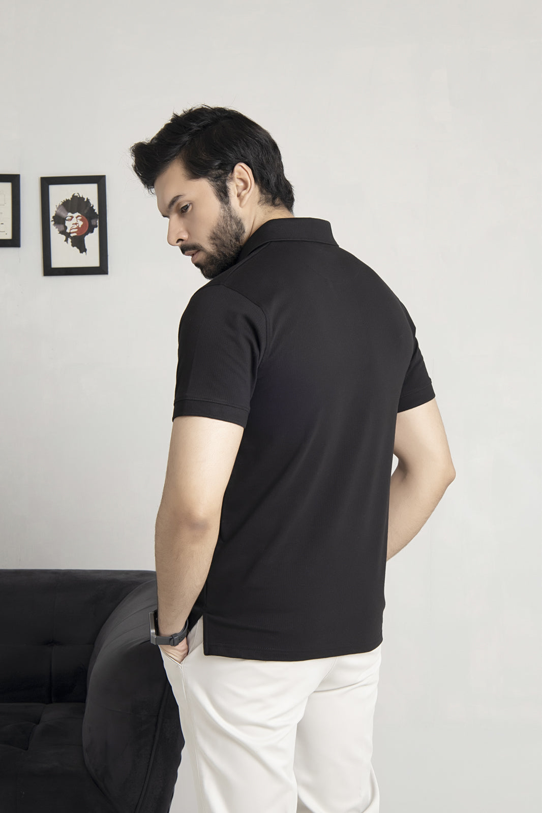 Drop Needle Jet Black Polo