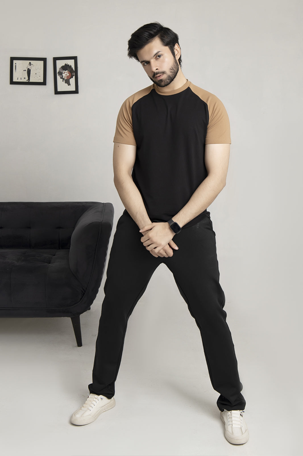 Raglan Sleeve Brown T shirt