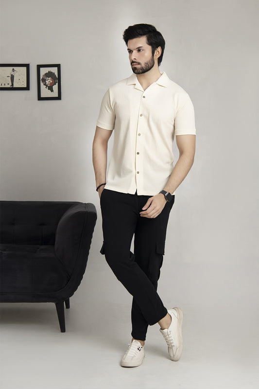 Off-White Crinkle Cuban