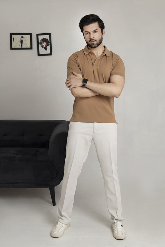 Drop Needle Camel Brown Polo