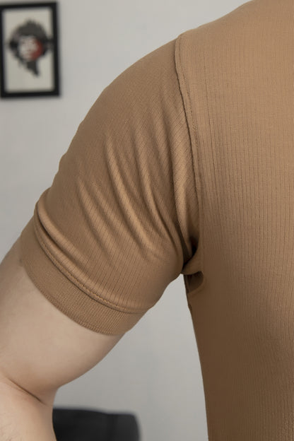 Drop Needle Camel Brown Polo