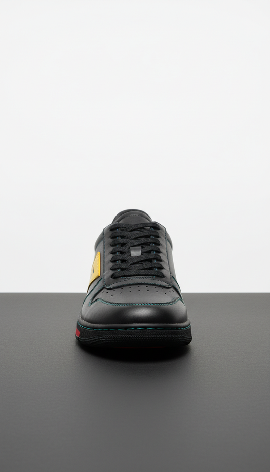 Mesh Leather Sneakers Low-Top