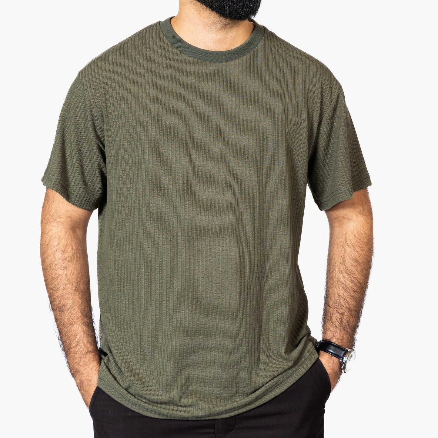 Green Knitted Drop Shoulder