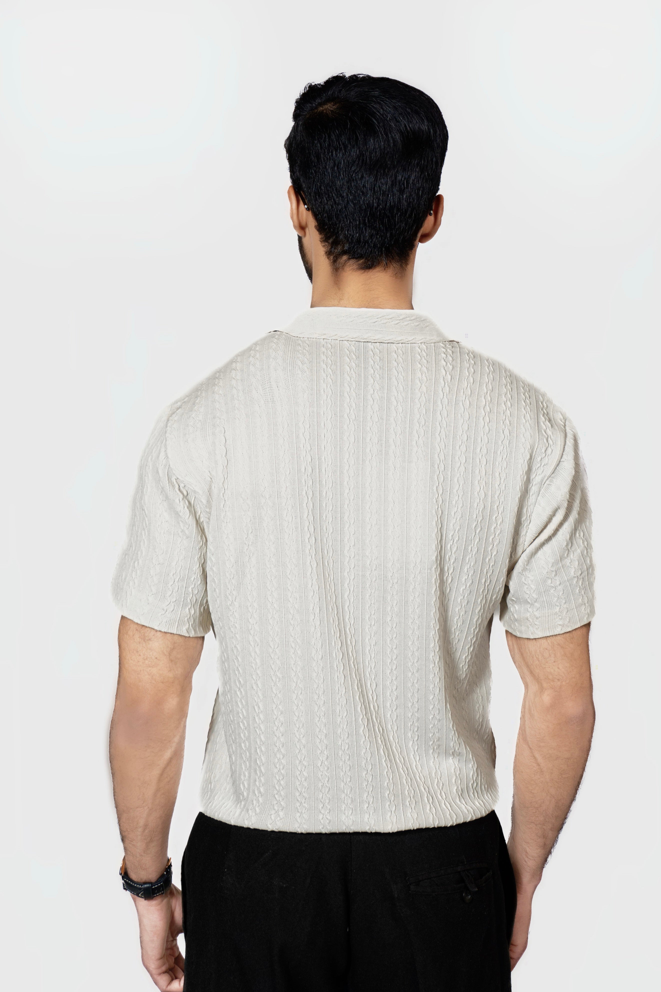 Off-White Knitted Polo