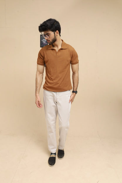 Drop Needle Rust Brown Polo