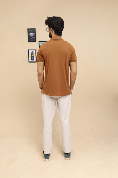 Drop Needle Rust Brown Polo