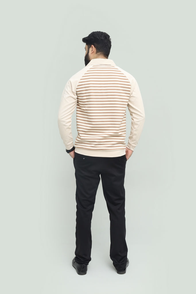 Stripe Light Brown Polo FS