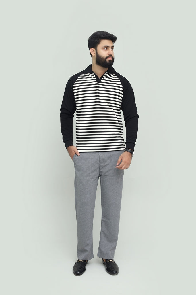 Stripe Black Polo FS
