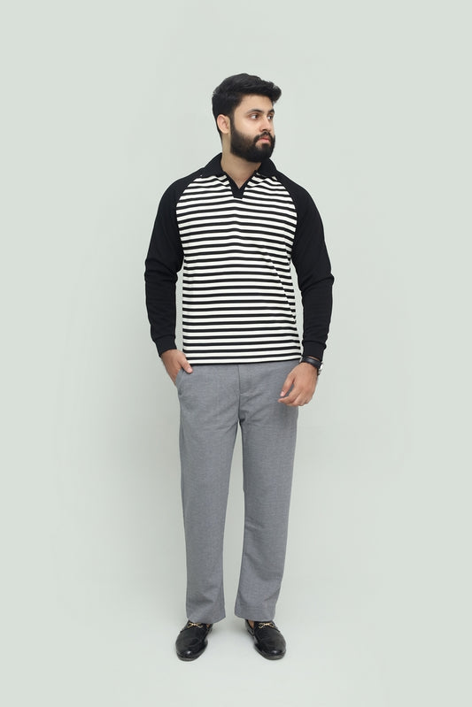 Stripe Black Polo FS