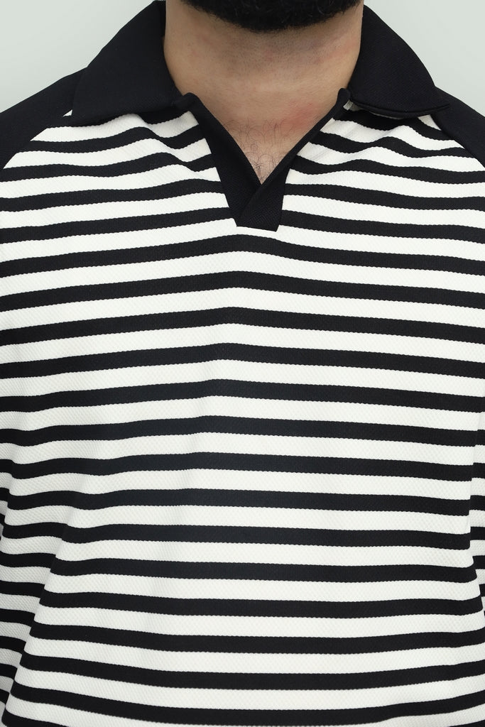 Stripe Black Polo FS