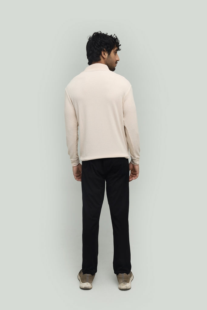 Classic Knit Beige Polo FS