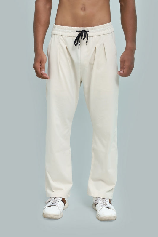 Light Beige Relaxed Fit Trouser