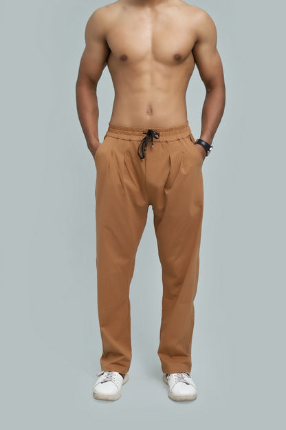 Caramel Brown Relaxed Fit Trouser