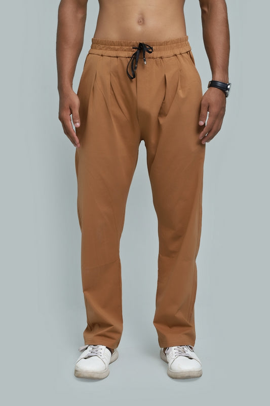 Caramel Brown Relaxed Fit Trouser