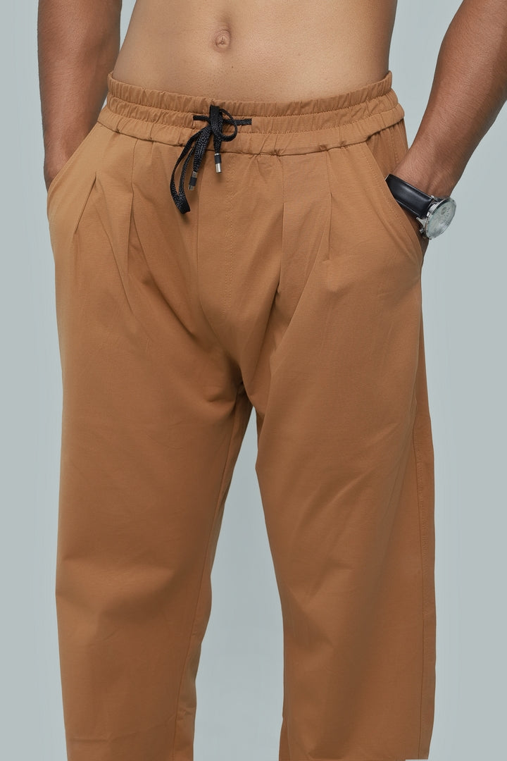 Caramel Brown Relaxed Fit Trouser