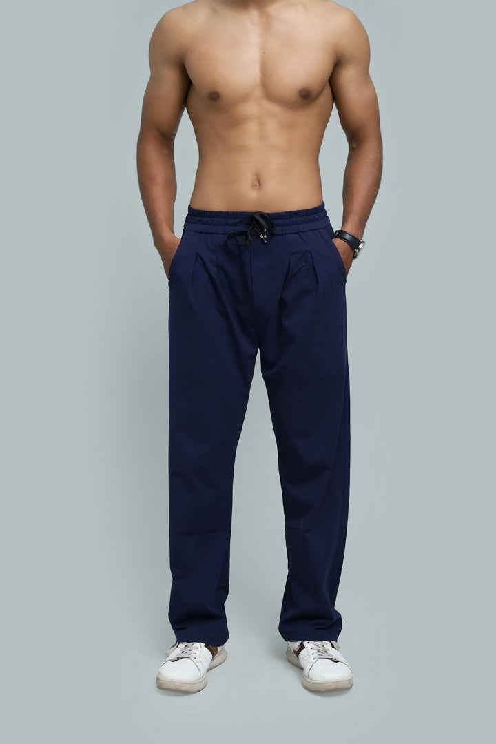 Navy Blue Relaxed Fit Trouser