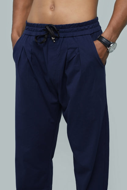 Navy Blue Relaxed Fit Trouser