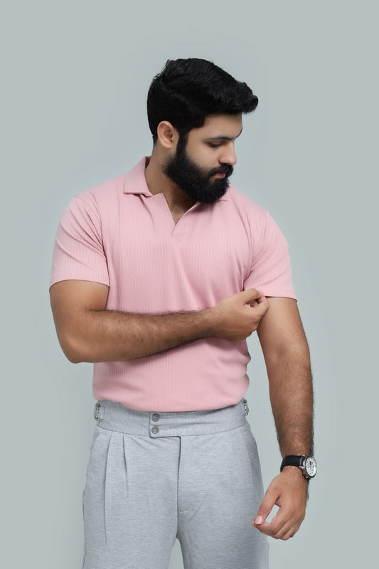 Drop Needle Baby Pink Polo