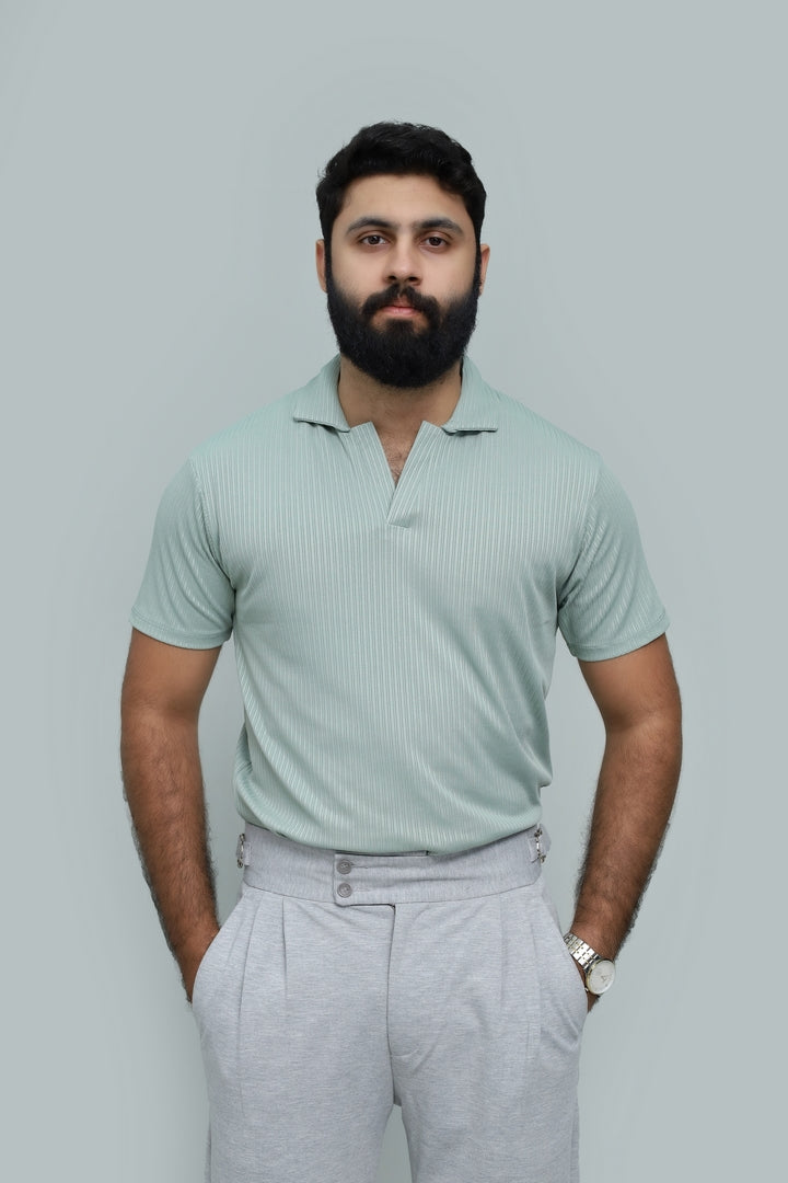 Drop Needle Mint Green Polo