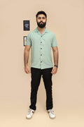 Mint Green Crinkle Cuban