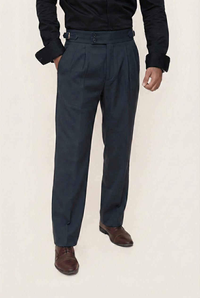 Navy Blue Gurkha Pant