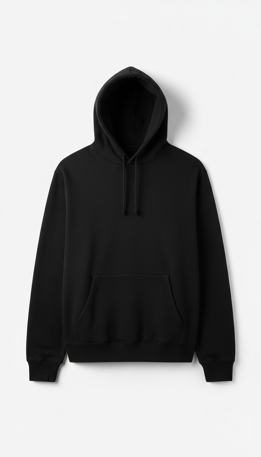 Cotton Hoodie With Matte Logo