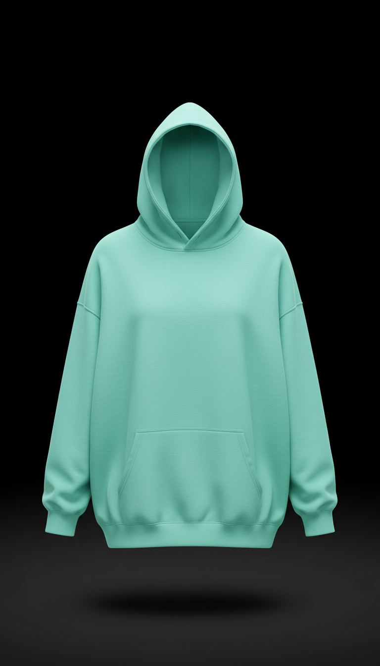 Oversized Hoodie With Street Graphic