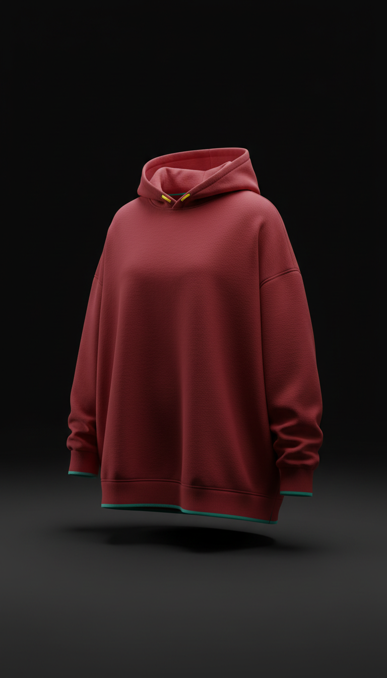 Cotton Hoodie With Matte Logo