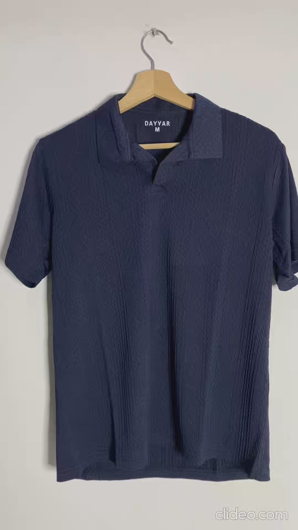 Navy Blue Knitted Polo