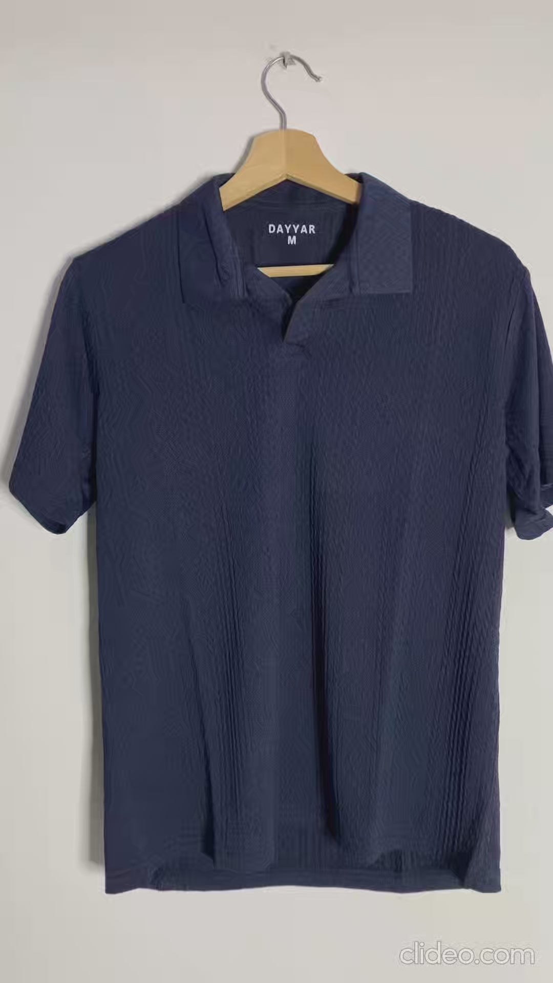 Navy Blue Knitted Polo