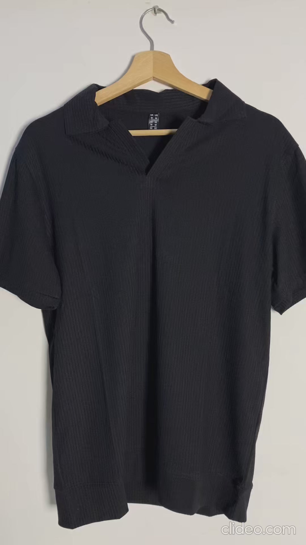 Drop Needle Black Polo